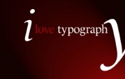 I Love Typography 宽屏设计壁纸 插画壁纸