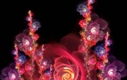 3D梦幻抽象花朵壁纸 3D梦幻抽象花朵壁纸 创意壁纸