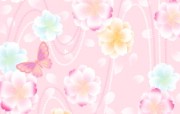 甜美系 碎花布背景图案设计 美丽碎花布 之 粉红甜美系 花卉壁纸