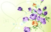 艺术风格花卉图案插画设计 Artistic design art flower backgrounds 1600 1200 艺术风格花卉图案插画设计第二集 花卉壁纸