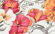 艺术风格花卉图案壁纸 艺术风格花卉图案色彩 花卉壁纸