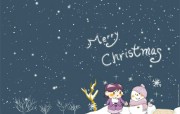 圣诞卡通雪人图片 Christmas Snowman Wallpaper 圣诞节雪人壁纸 节日壁纸