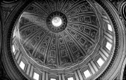 纯粹的光影美学 人文建筑黑白摄影壁纸 St Peter s Dome Rome 罗马圣彼得大教堂桌面壁纸 纯粹的光影美学人文建筑黑白摄影壁纸 人文壁纸