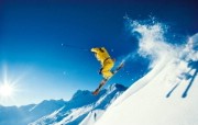 滑雪圣地 阿尔卑斯山度假壁纸 高山滑雪图片壁纸 滑雪圣地阿尔卑斯山度假壁纸 人文壁纸
